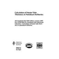 API Std 530:2003