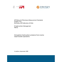 API MPMS Chapter 19.5/EI HM 65:2009
