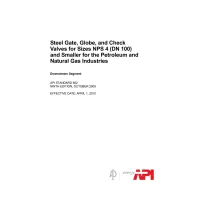 API Std 602:2009