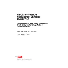 API MPMS Chapter 10.4:2013