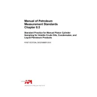 API MPMS Chapter 8.5:2015