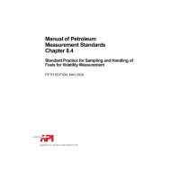 API MPMS Chapter 8.4:2020