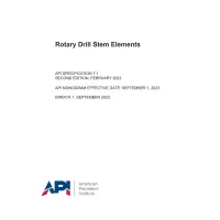 API Spec 7-1 Second Edition