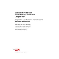 API MPMS Chapter 19.4:2012