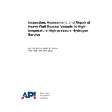 API TR 934-H First Edition