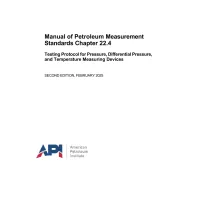 API MPMS Chapter 22.4:2025