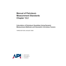 API MPMS Chapter 12.2:2025