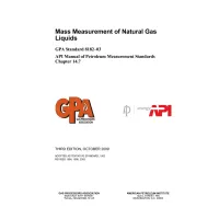 API MPMS Chapter 14.7:2009