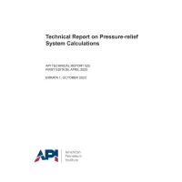 API TR 522 First Edition