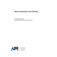 API Std 598:2023