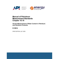 API MPMS Chapter 10.10:2025